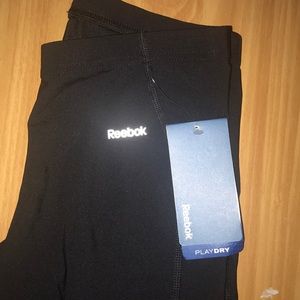 Reebok black play dry tights